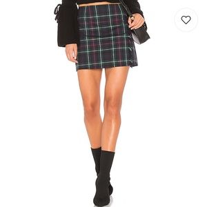 BB Dakota Graham Plaid Miniskirt NWOT